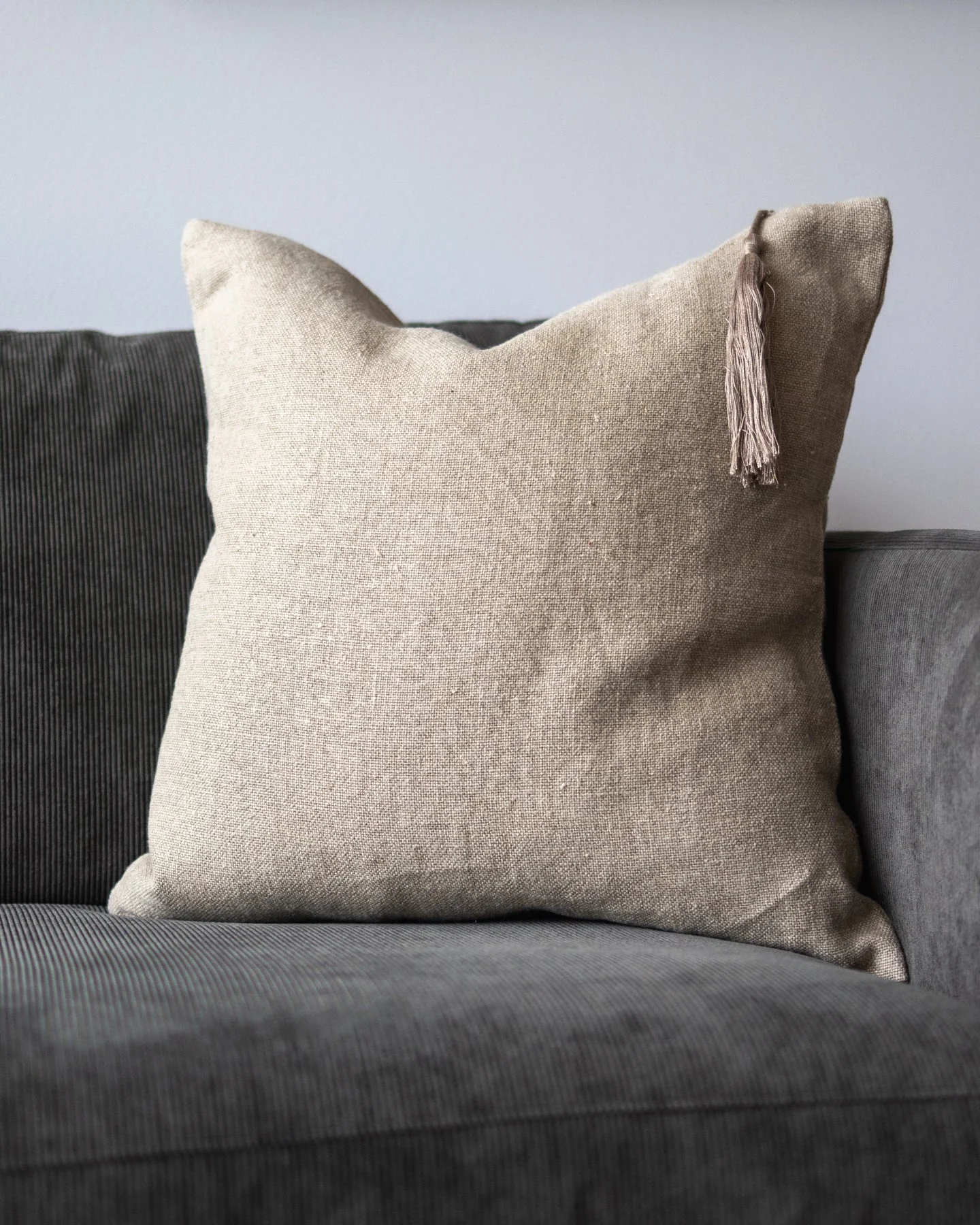 Chiara Organic Linen Throw Pillow - Image 12