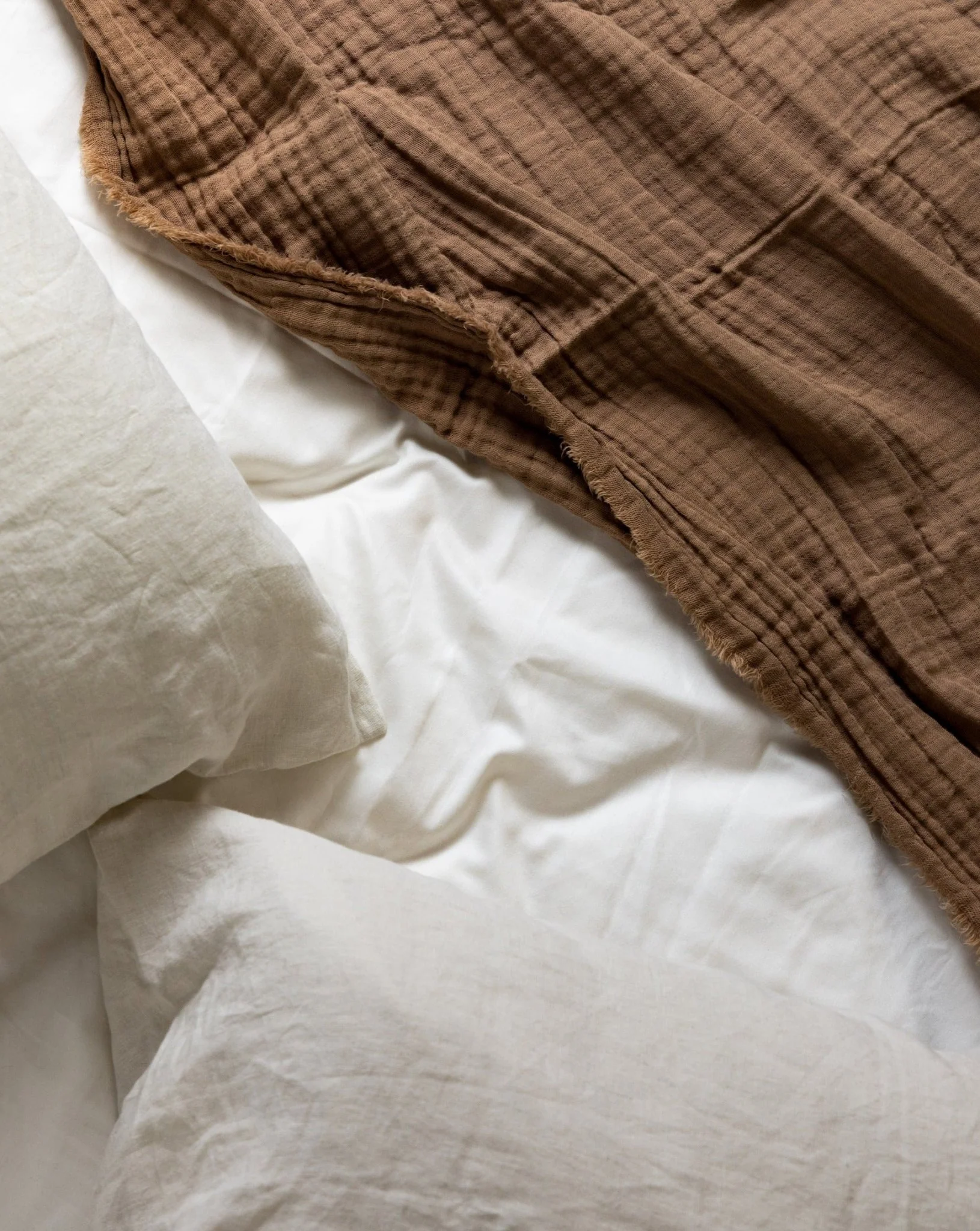 Halo Organic Cotton Muslin Bed Throw Blanket - Image 3