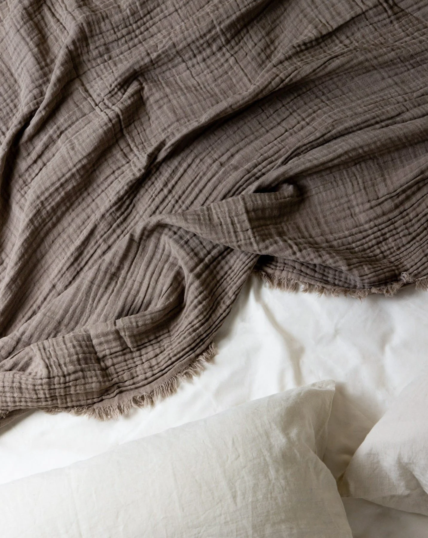 Halo Organic Cotton Muslin Bed Throw Blanket - Image 4