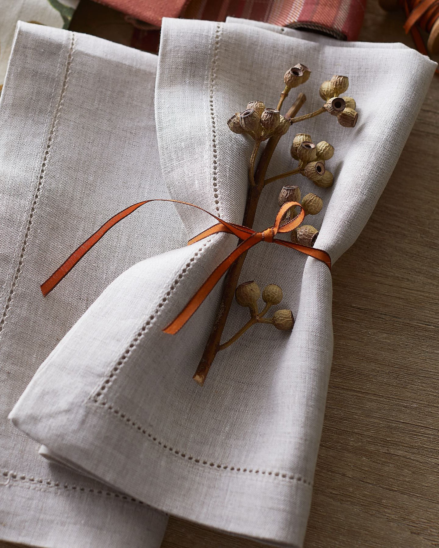 Jolie Organic Linen Oxford Napkins - Image 5