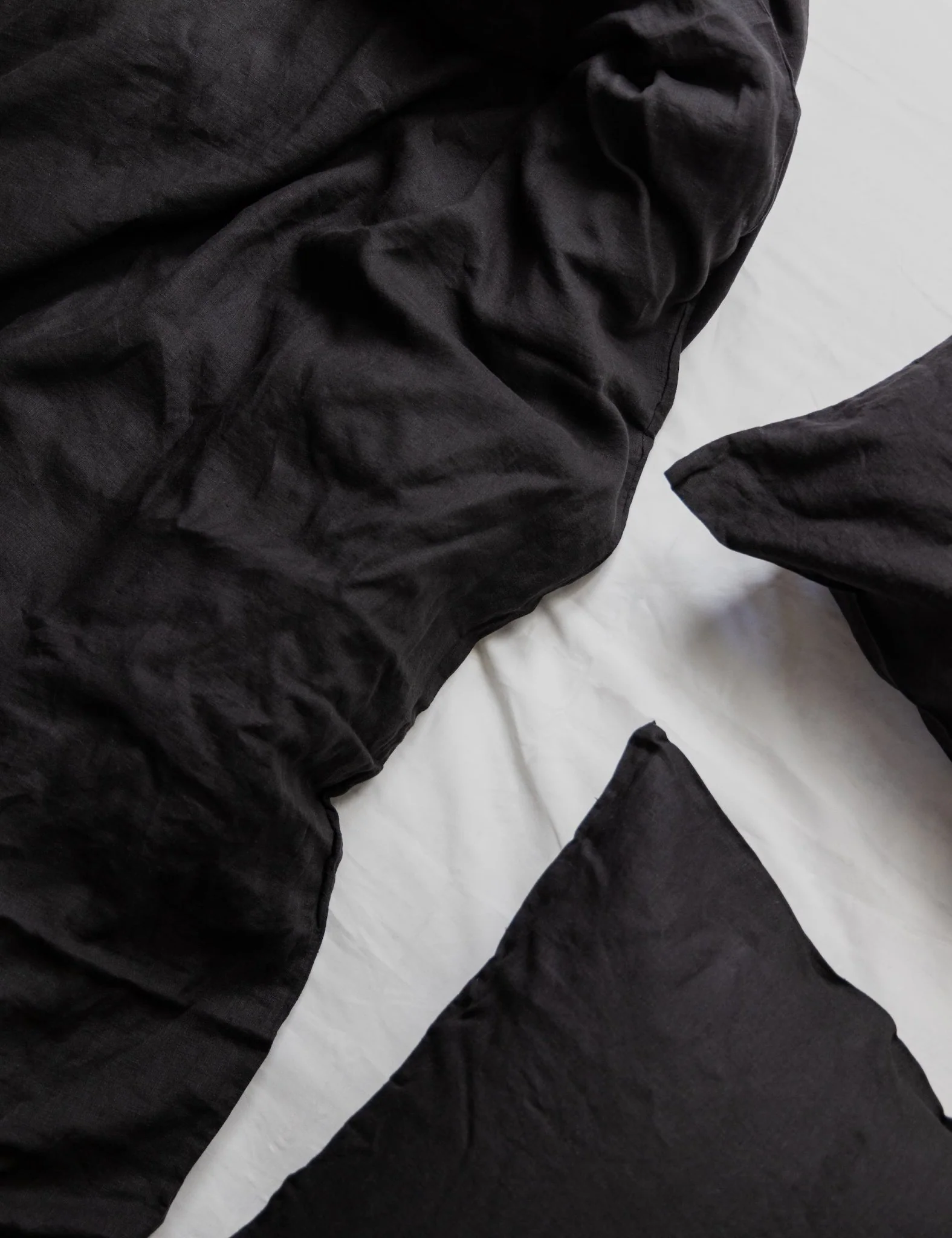 Sofia Reversible Organic Belgian Flax Linen Duvet Cover Set - Image 14