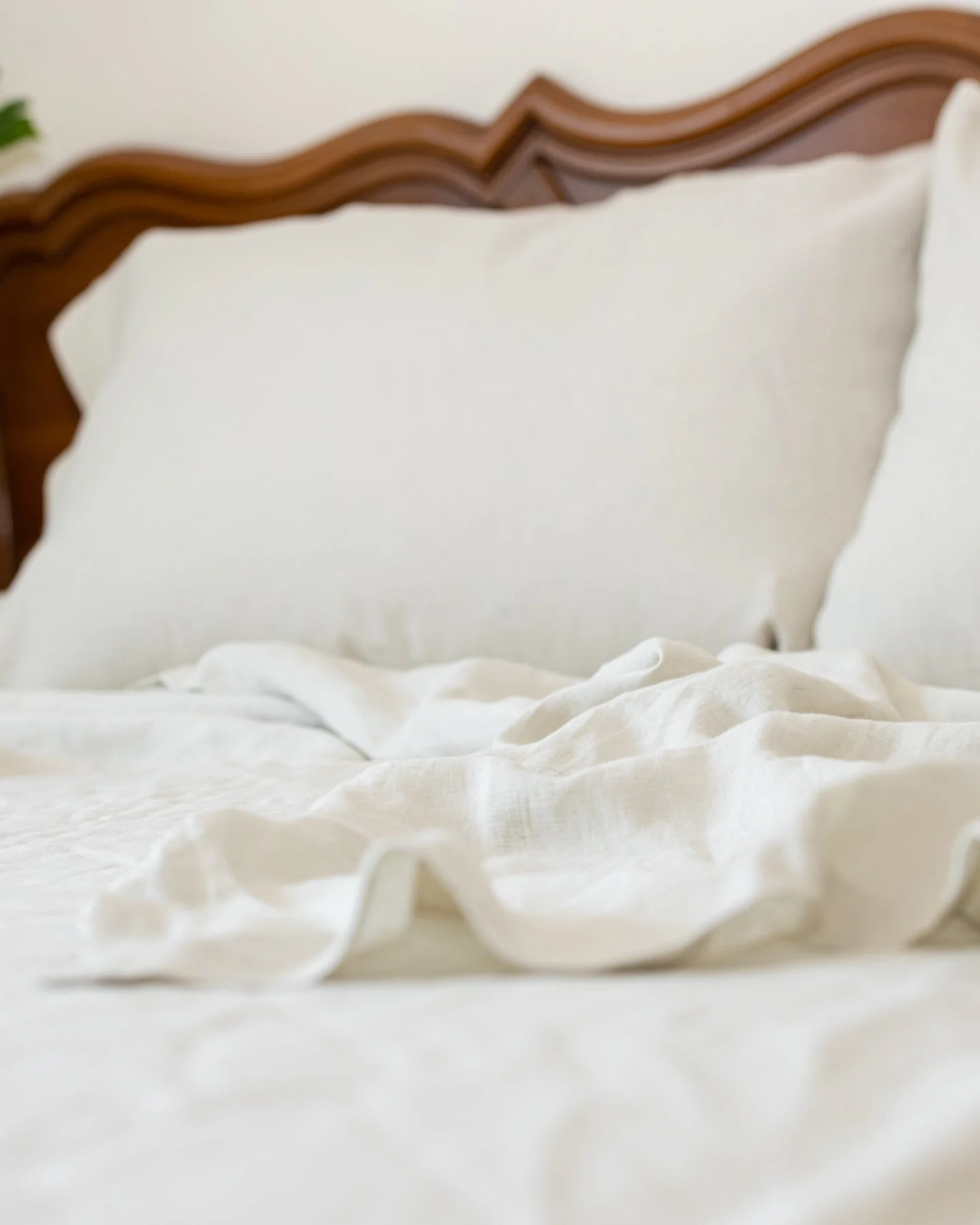 Sofia Organic Belgian Flax Linen Bedding Set with Ties - Image 9