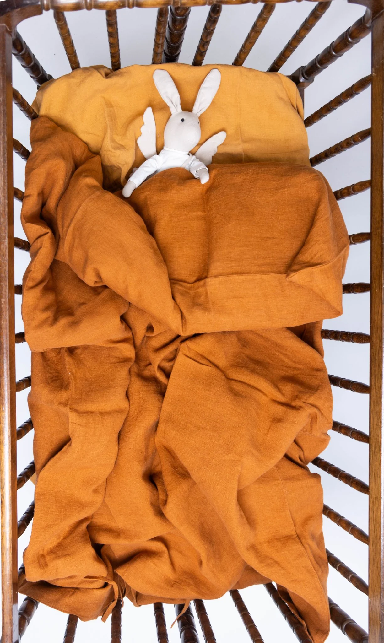 Sadie Organic Belgian Flax Linen Duvet Cover for Toddlers - Image 3